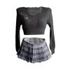 Sexy lingerie bonito campus jk camisola uniforme transparente tentação paixão terno feminino 1055