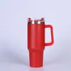 Taza de Hielo con Popote Transfronteriza de 40 oz Termo de Acero Inoxidable 304 Asa Portátil para Exteriores Taza de Coche de Alto Valor