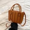 Bolso de Cubo Retro Versátil Bolso Cruzado Bolso de Mano de Textura de Alta Gama para Mujer Bolso de Hombro Simple de Moda Comercio Exterior Transfronterizo