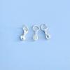 Plata Pura 999 Sólida Pequeño Colgante Ruyi Amuleto Ruyi Accesorio de Joyería de Plata Cuerda para Ensartar Cuentas DIY Pulsera