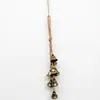 Corda de Cânhamo Vintage Pingente de Sino de Bronze Antigo Decoração de Casa Sino de Cobre Maçaneta de Porta Artesanato para Pendurar na Parede Decoração de Natal