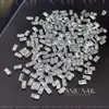 Tira larga plateada deslumbrante de 5A con circonita cúbica, pedrería para decoración de uñas estilo nuevo 2026, pedrería mini de base plana, decoraciones de uñas corte Hua Zi K9
