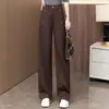 Pantalones de Pierna Ancha Casuales Adelgazantes y que Aumentan la Estatura para Mujer, Otoño 2026, Pantalones Rectos para Viajar que Reducen la Edad