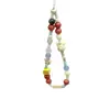 Lanyard de Cámara Ccd Gato con Perlas de Cerámica de Gama Alta Color Amarillo Crema Coreano Casero Colgante para Funda de Teléfono Móvil I