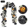 Guirnalda de Hojas de Arce Artificial Transfronteriza, Decoraciones Colgantes de Hojas Artificiales para Festival de la Cosecha de Otoño, Halloween, Decoraciones para Fiesta en el Jardín al por Mayor