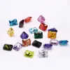 Pedras Soltas de Zircônia Coloridas Retangulares Multifacetadas para Inlay de Joias Acessórios DIY Pedras Preciosas Wuzhou Pedras Preciosas Artificiais em Estoque