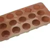 Forma Redonda de Flor com 15 Furos para Chocolate para Uso no Forno, Forma de Bandeja de Gelo para Pudim de Chocolate, Forma de Chocolate para Assar