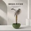 Juguete tipo vaso para gato con hierba gatera, palo de hierba gatera, cascabel de plumas, juguete autoentretenido que consume energía para aliviar el aburrimiento