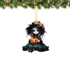 Nuevo producto transfronterizo en stock: Colgantes planos de acrílico de dibujos animados mixtos de Halloween y llaveros de acrílico