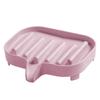 Jabonera con desagüe para ropa, jabonera creativa para baño, jabonera antideslizante, jabonera cuadrada