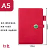 Cuaderno A5 Personalizado para Negocios, Registro de Reuniones de Oficina de Alta Gama, Cubierta de Cuero, Alto Valor Estético, Cuaderno con Hebilla de Cristal