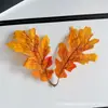 Folhas Simuladas com Cores Ricas, Novas Folhas de Bordo para Fotografia, Adereços de Decoração para Casamentos ao Ar Livre, Artesanato Atacado de Folhas Artificiais