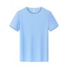 Algodão Verão Novo Manga Curta Roupas de Equipe Top Camiseta Logotipo Personalizado Camiseta Gola Redonda Masculina e Feminina Simples