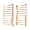 Respaldo de Sala de Sauna de Madera Cojín para Sala de Vapor Khan Respaldo de Sauna en Forma de S Accesorios de Sala de Sauna Ondulados de Madera