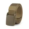 Cinturón de Lona y Nylon con Hebilla de Plástico, Cinturón de Cintura de Moda para Hombre, Tela Simple, Versátil para Mujeres, Ropa de Trabajo Táctica para Jóvenes