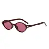 Óculos de Sol Nerd Oval da Moda 2025 Óculos de Sol Elegantes Anti-UV de Formato Côncavo para Homens e Mulheres