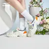 Zapatillas de Correr para Mujer Hongxing Erke 2026 para Exteriores con Suela Gruesa Estilo Papá Aumentadoras de Altura Moda Zapatillas de Correr