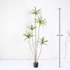 Lujo ligero Árbol de Sangre de Dragón artificial planta de maceta grande de piso Agave Cola de Zorro planta verde artificial decoración suave para sala de estar creación de paisaje