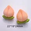 Accesorios de Resina DIY Accesorios Fruta Naranja Durazno Paisaje en Miniatura Adornos Creativos de Escritorio Llavero Bolsita Sorpresa Pendientes