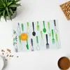 Ventas Directas de Fábrica Creativos Impresos Coloridos Dibujos Animados PP Aislante Térmico Antideslizante Estilo Occidental Manteles Individuales Manteles de Mesa PP Impermeables