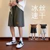 Calça de seda de gelo 2023 shorts masculinos casuais masculinos quinta calça fina marca de moda esportes de basquete americano