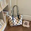 Bolso de Lunares para Mujer 2026 Nuevo Verano Moda Casual Bolso de Hombro Bolso Tote de Gran Capacidad para el Trabajo y los Viajes Diarios