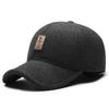 Gorra de Béisbol de Invierno para Hombre Gorro Cálido con Protección para las Orejas Sombrero para Edad Media y Adultos Mayores Bordado para Exterior Sombrero de Papá Transfronterizo