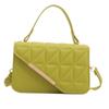 Moda simples cor sólida diamante bolsa creasing 2024 popular este ano primavera e verão novo ombro messenger bag maré