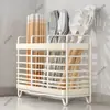 Caixa de armazenamento de hashi de bancada estilo europeu e americano, porta-hashi de cozinha, gaiola de hashi montada na parede, porta-colher e hashi doméstico
