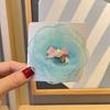 Tocado de flores niños princesa pinza para el cabello Perla pinza para el cabello de bebé rosa pinza para niña gasa accesorios para el cabello para niña tocado flor