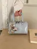 Bolso Almohada de Cuero Suave Retro de Gama Alta para Mujer 2025 Nuevo Versátil de Nicho Bolso Cilíndrico de Lujo Ligero Bolso de Mano Bolso Cruzado