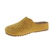 Chinelos Baotou para Mulheres 2025 Novos Slip-Ons de Sola Grossa, Recortados, Respiráveis, Casuais, Versáteis, para Uso Externo, Birkenstocks de Buraco na Parede