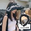 Sombrero de Casco Anti-UV de Vinilo Estilo K para Exteriores de Ala Ancha Popular Sombrero de Protección Solar Verano Damas Venta al por Mayor