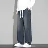 Jeans de corte reto e solto para homens, nova coleção outono/inverno 2026, estilo streetwear americano, inspirado em workwear, denim lavado, calça casual, moderno