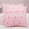 Funda de Almohada Nueva con Forma de Corazón y Lazo del Fabricante Decoración Atmósfera Día de San Valentín Cojín de Amor Cojín de Sofá Funda de Cojín Lumbar