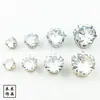 Acessórios de cabelo DIY feitos à mão estilo coreano, pulseira de zircônia de cobre com diamante único de metal, acessórios de joias para adereço de cabeça DIY, atacado