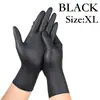 Guantes Desechables Compuestos Modificados, Negros, Sin Polvo, Alta Elasticidad, Engrosados, Duraderos, Protectores, para Hogar y Catering, Grado Alimenticio