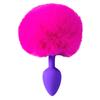 Plugue anal de silicone roxo bola de pelo quadra traseira brinquedos alternativos fabricantes de brinquedos sexuais atacado tamanho pequeno suporte geração