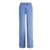 Amazon Wish Pantalones de Pierna Ancha Casuales Holgados Europeos y Americanos para Mujer Pantalones Jeans de Pierna Recta de Cintura Alta hasta el Piso