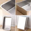 Caixa de Areia para Gatos Pequena de Aço Inoxidável, Extra Grande e Elevada com Alça, Tipo Aberto, Vaso Sanitário Extra Grande para Gatos Obesos, Caixa de Fezes Enorme
