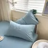 2026 Nuevo Modelo Algodón Puro Grado A Algodón Lavado Encriptado Funda de Almohada Pieza Única - Oso Feliz