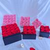 Flor Eterna Rosa Cubo Abrazable Cuadrado Estilo Ins Acabado Qixi Festival Día de San Valentín Regalo para Amantes y Amigos