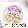 Mochila de Dibujos Animados Linda Joyería Almacenamiento de Objetos Pequeños Bolsa de Año Nuevo Bolsa de Empaque Autosellable para Snacks Bolsa de Almacenamiento Corazón de Niña