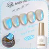 Born Pretty Popular Comercio Exterior Cuentas de Vidrio Ojo de Gato Gel, Otoño e Invierno Moderno Colorido Ojo de Gato 200 Colores Juego Completo-Mi