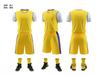 Conjunto de Uniforme de Basquete Lakers Falso de Duas Peças para Jogo Estudantil de Equipe, Uniforme de Basquete Esportivo de Manga Curta com Nova Tendência