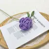 Rosa de Ráfia Flor de Crochê Feita à Mão Produto Acabado Fio de Tricô Buquê DIY Flores Artificiais para Decoração de Casa Venda por Atacado Personalização
