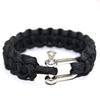 Pulsera de Paracord Ajustable Hebilla de Acero Pulsera Salvavidas Pulsera Salvavidas de Emergencia Pulsera de Camuflaje Verde Pulsera Tejida a Mano