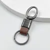 Llavero de cuerda trenzada para llaves del coche, adecuado tanto para hombres como para mujeres, accesorio de llavero para colgar en la cintura, llavero de cordón de cuero tejido