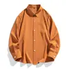 2026 Nova Camisa Masculina Casual Fashion de Manga Longa Transfronteiriça em 6 Cores, Promoção Principal Top Masculino Soltinho Tendência