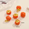 Colgante antiguo de oro estilo chino con cuenta de gota de aceite tridimensional, colgante con material para pulsera de cuentas DIY, collar, joyería